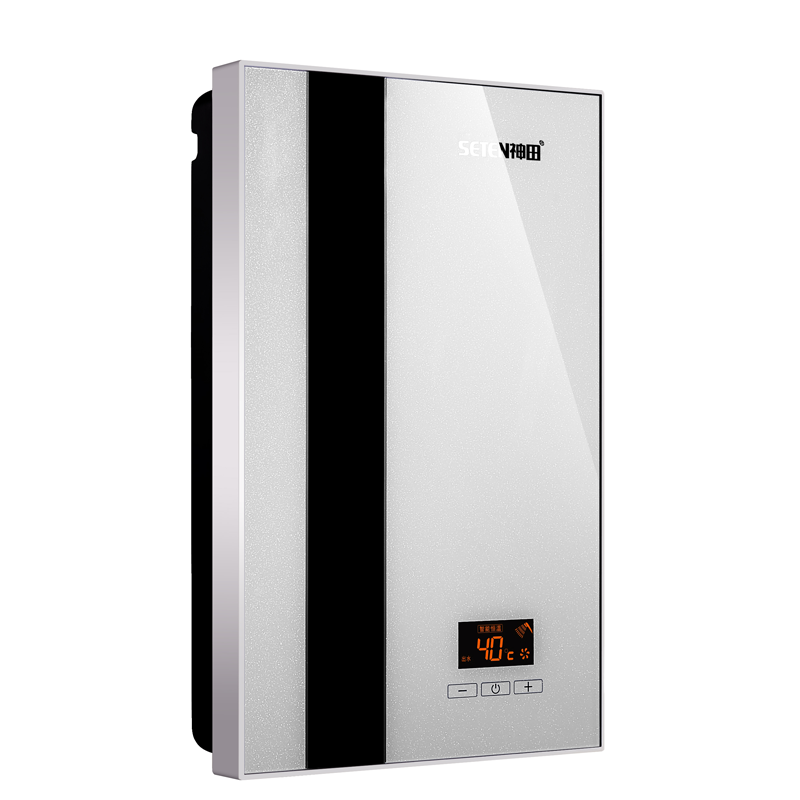 神田超薄即热式电热水器（白色）A6-7000W IST5恒温控制系统   CPU芯片韩国进口 出水4-6L/分钟 家用淋浴过水速热小型变频恒温洗澡