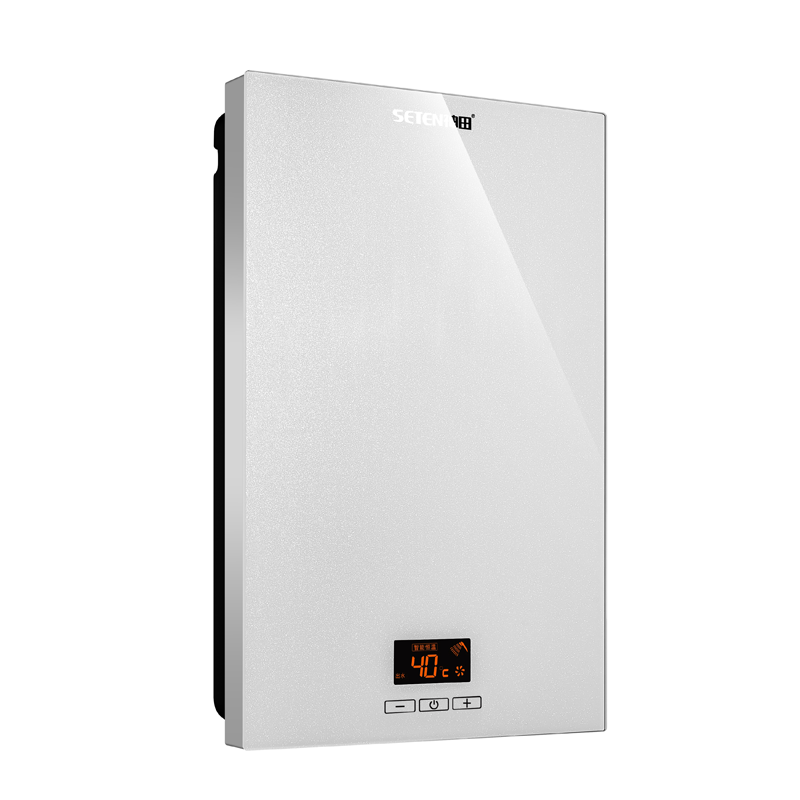 神田即热式电热水器（白色） H8-8800W(IST7恒温控制系统、出水6-7L/分钟、第三代四根管硅晶管非金属加热体    韩国进口材料 变频双核（单组可控硅）