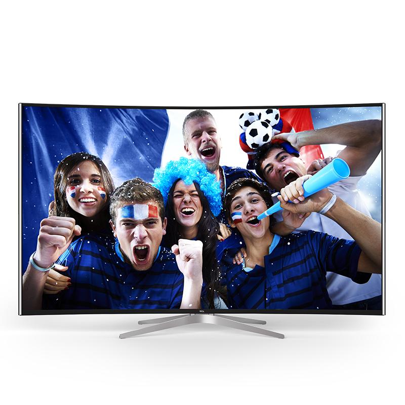 TCL L65C1-CUD 65英寸 曲面 4K高色域 64位14核LED智能电视（黑）